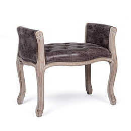 Single dunkle Bank im Designstil Effekt Stoff