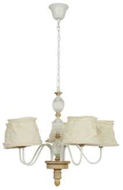 Eisen- und Glaskronleuchter 68 x 60 c cm