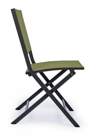 Outdoor -Stuhl im Aluminium Anthrazit Green Elin 47x57x H88 cm