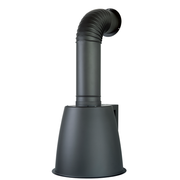 Urban Lux Aspiring Hood Lux ​​Wall in Burnished Edelstahl CM Ø49