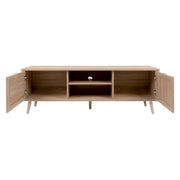 Bali 56A 2 TV -Halterschrank vor Wicker Effect