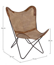 Eaton Beige Ledersess