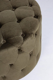 Vintage Green Pouf Velvet 60 x 42 h cm cm