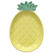 Ananas Dish 18,5x12.5x2.5H CM Pachy Steinzeug Gelb gelb