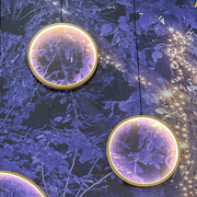 Kreis Ø37cm LED Light Holz