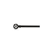 Komplett Stick x Cena Chaos • Schwarz gestrichene Stahl/Silber d.mm 19 cm 120/210