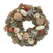 Coroncina mit rosa Kiefernkegeln CM Ø30H7.5