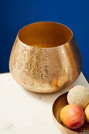 Set 2 Gold Vase Aluminium Vase Industrial Style