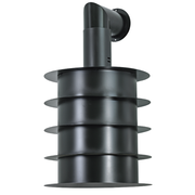 Städtischer Stil saß aufstrebende Kapuze in Burnished Edelstahl CM Ø50