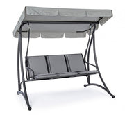 Drei -Seerer -Stahl -Schaukel -Anthrazit Grely 190x120x H185 cm