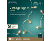 LED -Vintage -Lampen mit 8 -felziertem Tremolio -Effekt L 2390 cm