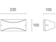 10W LED 4000k Lhasa White Applique