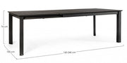 Extendable Table Konnor Anthracite Garden Iperbriko