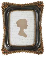 Schwarzer schwarzer Körper Gold Big TE-2221CM. 20,4 x 3 H 26