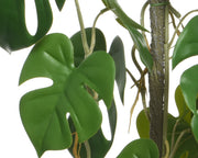 Monstera -Pflanze in Polyester mit Vase 31x20x63,5H cm